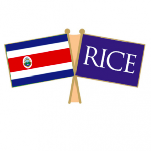 Costa Rica and Rice flags together 